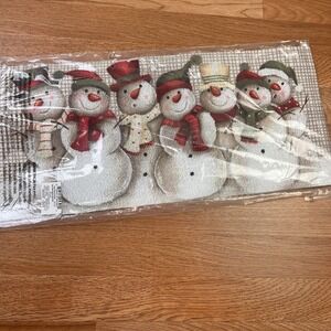 Evergreen Sassafras Switch Mat Snowman Snow Friends‎ Winter NEW